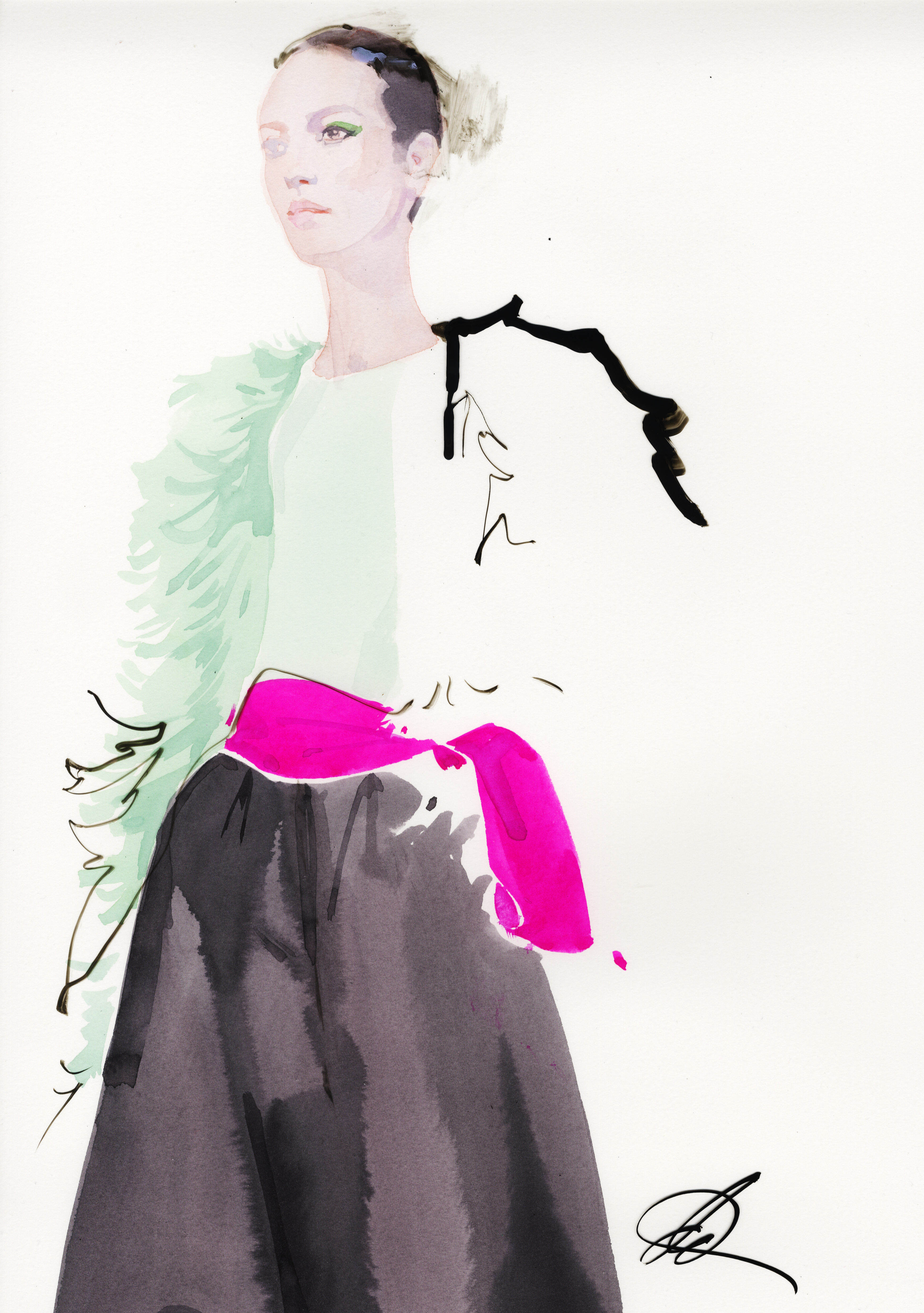 David Downton デヴィッド・ダウントン　イラストレーション集 David Downton デヴィッド・ダウントン イラストレーション集